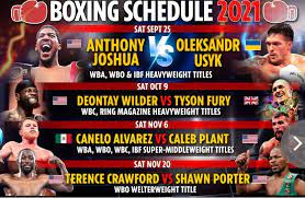 Boxing Schedule 2021 In 2021 Boxing Schedule Tyson Fury Terence Crawford