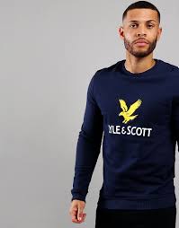 Maybe you would like to learn more about one of these? Lyle Scott Logo Crew Neck Sweat Navy Terraces Menswear