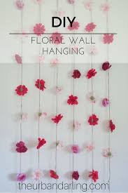 Flower Wall Hanging Diy Hanging Flower Wall Diy Flower Wall Wall Hanging Diy