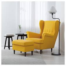Strandmon Wing Chair Skiftebo Yellow Ikea Ikea Strandmon Wing Chair Living Room Grey
