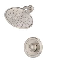 Moen Ashville Single Handle 1 Spray Shower Faucet With Valve In Spot Resist Brushed Nickel Shower Faucet Faucet Moen