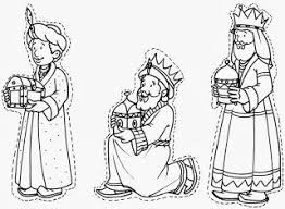 Reyes Magos Para Colorear Con Sus Animales