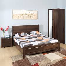 4.5 out of 5 stars. Zerlin Queen Bedroom Set With Two Door Wardrobe Brown Nilkamal At Home Home