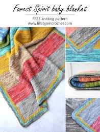 Get your knitting needles at the ready for these super fun free, easy knitting patterns that will teach you beginner basics and key skills to help you create beautiful projects! Forest Spirit Baby Blanket Free Knitting Pattern Lillabjorn S Crochet World