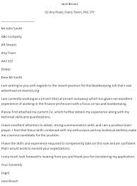 Bookkeeping Cover Letter Example Learnist Org