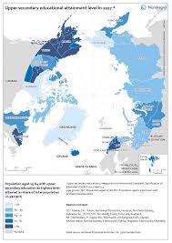 • newfoundland and labrador map. Upper Secondary Educational Attainment Level In The Arctic Nordregio