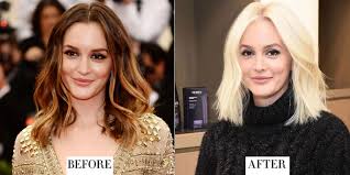 After bleaching and coloring your hair to a shade a blonde, you might also need to change your hair products. 35 Celebrity Hair Transformations