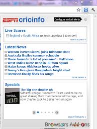 Soccer, football and cricket live streaming. Get Latest Sports Scores And Updates Pop Ups With Espn Cricinfo Extension For Chrome Browsersaddon