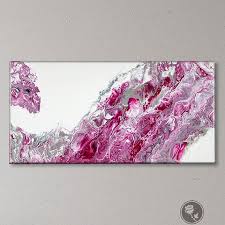 Black white blue and gold acrylic pour. Original Abstract Acrylic Pour Painting Wall Art 10x20 Canvas Blue Gold White Purple Pink Black Art Collectibles Acrylic Vadel Com