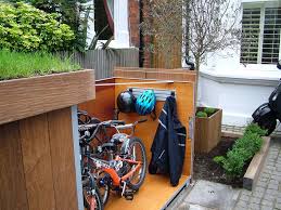 Of course these numbers are a general guideline only. Modern Outdoor Bike Garage By Treesaurus