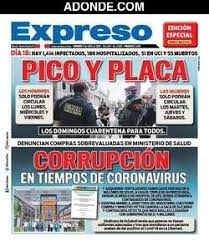 Y en nombre de esta sangre quiero extender mi mayor deseo: Portadas Diarios Lima