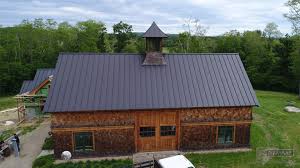 Warranty can vary by environment, see tmp website for more information. Matte Black Kynar Aluminum Metal Roofing With Cupola And Curved Panels
