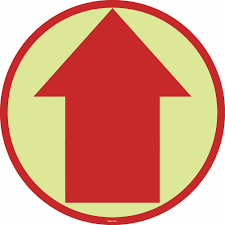 Beach arrows signs that point to your favorite place on earth. Stranco Inc Floor Sign Directional Arrow Sign Header No Header Vinyl 17 In X 17 In Circle English 484p21 Fsg 17 601 Grainger