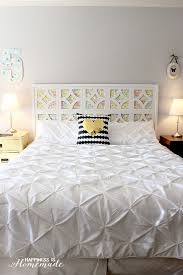 These vintage bedroom ideas are all you need to create a fabulous boudoir. Diy Vintage Sheet Headboard Happiness Is Homemade