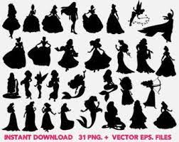 Disney Princess Silhouettes Clip Art Google Search Ideer