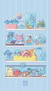 Melissa Chan Aesthetic Pokemon Water Edition In 2021 Cute Pokemon Wallpaper Cute Pokemon Pictures Pokemon Poster
