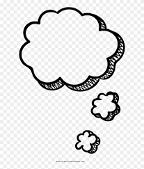 Mix ½ cup dish soap and 1 cup water. Thought Bubble Coloring Page Line Art Clipart 3021013 Pikpng