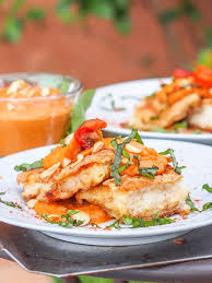 · line a broiler rack with aluminum foil. Red Snapper Fish With Romesco Sauce Gf Df Snapper Recipes Pan Seared Snapper Recipe Snapper Fillet Recipes