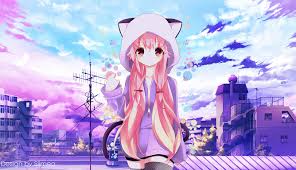 Anime, anime girls, mask, simple background. Anime Background For Laptop Visit To Download