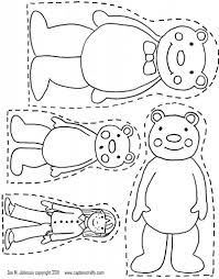 Awesome Goldilocks And The Three Bears Coloring Page Goldilocks And The Three Bears Bear Coloring Pages Bear Crafts