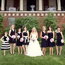 Short Black Bridesmaid Dresses Photo By Kristen Taylor Photography Bridesmaid Looks Ann Taylor Looks Look Padrinhos