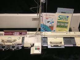 Check out our brother knitting machine selection for the very best in unique or custom, handmade pieces from our knitting machines shops. Brother Electronic Knitting Machine Kh 950i With Kg 95 Garter Carriage Brother Knitting Machine Machine Knitting Carriages