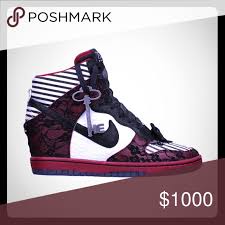Best Offer Takes It Paid More Than Retail Nike Sky Hi High Dunks Db Doernbecher Dorenbecher Kira Smith Alice In Wonderland Sneakers Nike Shoes Stuff To Buy