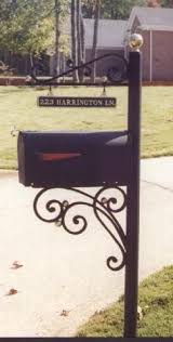 Aluminum And Wrought Iron Mailbox Stands Wrought Iron Mailbox Mailbox Stand Mailbox Post