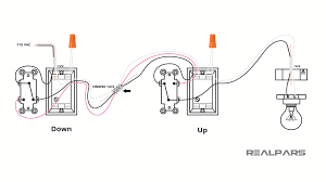 There are two wiring options for this: Two Way Switching Explained How To Wire 2 Way Light Switch Realpars