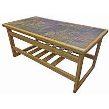 A tiled tangier coffee table in shades of black, gray, and white measures 31.75 by above: Casa Autumn Tile Top Coffee Table Leekes