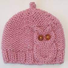 Owl Cable Knit Hat In Cream Pink Etsy Knitted Owl Crochet Crochet Hats