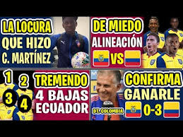 Luis manuel orejuela, dávinson sánchez, jeison murillo. De Ultima Hora Alineacion De Miedo Ecuador Vs Colombia En Vivo 2020 4 Bajas De La Tricolor Youtube