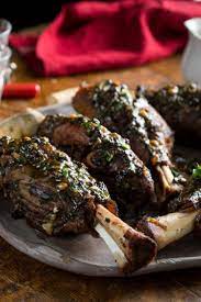 Braised Lamb Shanks With Fresh Herbs Recipe Nyt Cooking Braised Lamb Lamb Shanks Lamb Dishes
