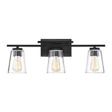 Nuvo lighting 60/303 eight light racetrack vanity brushed nickel. 50 Most Popular Black Bathroom Vanity Lights For 2021 Houzz