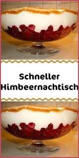 Zutaten 500 G Naturjoghurt 500 G Sahne 500 G Himbeeren Tk Oder Frisch 120 G Braunen Rohrz Einfacher Nachtisch Dessert Rezepte Einfach Dessert Rezepte Schnell