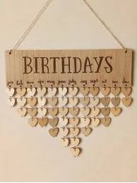Diy Wooden Birthdays Calendar Reminder Board Diy Calendar Birthday Calendar Reminder Birthday Calendar