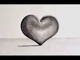 Resultado De Imagen Para Dibujos A Lapiz Faciles De Hacer Heart Pencil Drawing Love Heart Drawing Heart Drawing