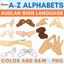 Check spelling or type a new query. Auslan Alphabet Clip Art Australian Sign Language By A Clipart Store
