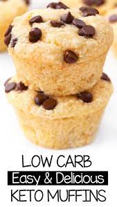 The Best Low Carb Chocolate Chip Keto Muffins Low Carb Muffins Keto Muffin Recipe Low Carb Chocolate