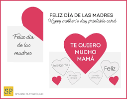 Happy mother's day doodle coloring page from mother's day category. Printable Mother S Day Cards In Spanish Spanish Playground