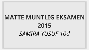 Elever ved bamble vgs i telemark har jobbet mye med presentasjoner og gir deg sine beste tips.på ndla finner du flere tips til eksamen. Matte Muntlig Eksamen By Samira Yusuf
