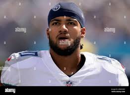 Tennessee Titans cornerback Anthony Kendall (40) walks along the sideline  during the second half of an NFL football game against the Los Angeles  Chargers, Sunday, Sept. 17, 2023, in Nashville, Tenn. (AP