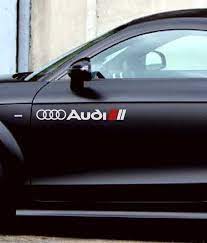 Audi A3 A4 A5 A6 A8 S4 S5 S6 Rs4 Rs5 Rs6 Racing Decal Sticker Emblem Logo White Ebay Audi Car Decals Stickers Decals Stickers