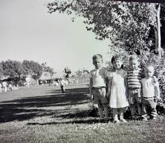 Nicholl Park McDonald Ave. About 1960/1961. Notice the Train Engine in the  background. My older brother