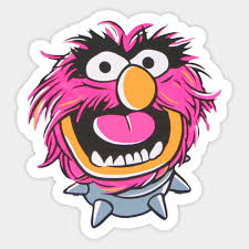 From season 1 onward, in addition to muppet and cartoon inserts, sesame street made extensive use of film footage of live animals. Muppets Animal Head Muppets Autocollant Teepublic Fr