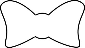 Black And White Bow Clipart Bow Outline Clip Art Vector Clip Art Online Royalty Free Public Domain Bow Tie Template Bow Clips Bow Template