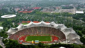 Stadion is an urban neighborhood of belgrade, the capital of serbia. Munich Olympiastadion Germany Formerly The Home Of Bayern Munich Olympiastadion Was Designed With Large Sweeping Can Olympia Stadium Stadium Stadium Design