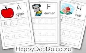 Home School Afrikaanse Letters Happy Doo Da Preschool Learning Activities Preschool Learning Afrikaans