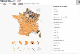Les r�sulats de la pr�sidentielle attendus dans la crainte. La Carte Des Resultats Du Second Tour De L Election Presidentielle