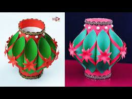 Easy Making Paper Flower Vase Handmade Beautiful Paper Flower Vase At Home Simple Paper Craft Youtube Paper Flower Vase Flower Crafts Diy Flower Vase